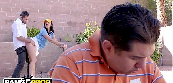  BANGBROS - Rachel Starr Fucks Her Golf Instructor While Her Cuck Husband Reads The Paper